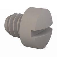Essentra Components 012520F025 ກຸ່ມສະກຣູວິທີການຕິດຕັ້ງມາຊີນ Fillister Slotted Screw, 1/4-20 Thread, 1/4 Lg