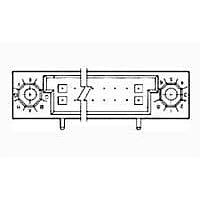 AMP Connectors - TE Connectivity 532428-1 ຕູ້ຕໍ່ໄຟຟ້າຄວາມໄວສູງ / ຕູ້ຕໍ່ໄຟຟ້າແບບແມ່ດູ່ມ HDI RECP ASSY 2 ROW 20 POS
