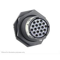 Eaton Souriau-Sunbank UTGX714E19SX ຮອບຮອງ Jam nut receptacle, ບໍ່ມີ backshell, ມີ 19 ຕິດຕໍ່ສົ່ງຜົນຍິງ solder, IP68/69K ໃນສະພາບບໍ່ໄດ້ຕ້ອງການ, ການກຳນົດຄີ X