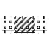 Amphenol Commercial Products G827MA10240YEU ປຸ່ມຕິດບອດ PCB Socket 2.0mm Pitch,STR SMT,2x5PIN,FULL G/F,NY6T,W=4.0,4.3mm_6.15mm,T&R,CAP,HF
