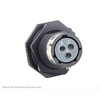 Eaton Souriau-Sunbank UTGX712E3S ຮອບຮອງ Jam nut receptacle, ບໍ່ມີຫົວຫົວຫົວ, ມີ 3 ຕິດຕໍ່ສົດເພື່ອຍຜູ້ຍິງ, IP68/69K ໃນສະພາບບໍ່ໄດ້ຕໍ່ກັນ