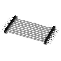 Aries Electronics 04-001-154YS ເສັ້ນສາຍຕໍ່ລົງ FFC / FPC ສີເຫຼືອງ Yellow Streak Jumper ຢູ່ 0.100 ກາງ