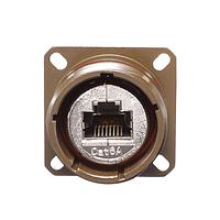 Amphenol Socapex RJFTV6A2A1G ຟິວວີອາລະບົດ RJ ຟິວວີອາລະບົດ TV CAT6a SQ FLG REC Code A Female RJ45 OD Cad