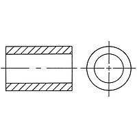 RAF Electronic Hardware 1184-10-AL-24 ວົງກົງ 3/8 Rd X 1/8 X .192 ID ວົງກົງ Spacer