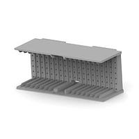 AMP Connectors - TE Connectivity 646483-5 ປົກຄຸມ SHROUD TYPE AB 19 COLUMN