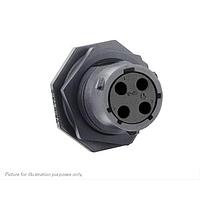 Eaton Souriau-Sunbank UTSX7124SSCR ຮອບຮອງ Jam nut receptacle, ບໍ່ມີ backshell, ມີ 4 ຕິດຕໍ່ສະຫນາມຜູ້ຍິງ, IP68/69K