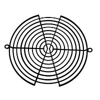 Orion Fans G172-10HABC ສາຍພັນແລະອຸປະກອນເພີ່ມເຕີມ ກະບອງປ້ອງກັນນິ້ວພັດລົມຂອງພັດລົມຮູບກົງ 172mm, ສະຕີວ, ສີດໍາ