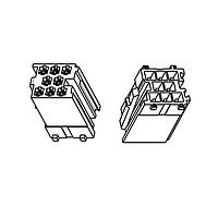 AMP Connectors - TE Connectivity 493487-2 ຕ່າງຫຼັກຕ່າງລົດ HSG. 8P MICROTIMER REC