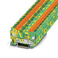 OMEGA XBQT15D22PE ບລັອກຕ່າງດິນຂອງການເຊື່ອມຕໍ່ດ້ວຍການຕັດຂາດການປ້ອງກັນ (Insulation Displacement, 24 to 16 AWG, Ground Block)