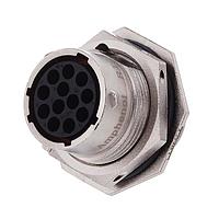Amphenol SINE Systems RT071412SNH-K ຊຸດຕິດຕໍ່ ຊຸດຮັບສະຫນອງ ແນວກະດູກ Jam Nut 12 Pos Female Shell Size 14 ມີຕິດຕໍ່ Sz 16 14-26AWG