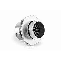 Amphenol SINE Systems RT071619SNH03 ຕົວເຊື່ອມຕໍ່ປະກອບ, ນັກຍຸດຈຳ, 19 ຕຳແໜ່ງ, ຜູ້ຍິງ, ຂະໜາດປົກ 16, ມີຢາປິດຊິໂລຄອນ