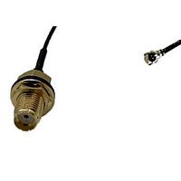 Adam Tech CA-DKCA0-305L1-ALI0-O ເສັ້ນສາຍ Coaxial ກັນນ້ຳ SMA ເປັນ IPEX ສຳລັບ 1.37