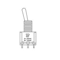 Alcoswitch - TE Connectivity A215SYZQ04 ສະຫນອງສະຫນອງສະຫນອງ SP3T 5AMP PANEL TOGGLE SWITCH