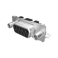 Amphenol FCI D25P80C4GL00LF ປລັກ D-Sub Pressfit Connector, Input Output Connectors, Signal 25 way Pin Right Angle Press-Fit US standard, 200 cycles, Harpoons + Insert M3 + Elec cont., 1.6mm, 2.4mm, PCB thickness.