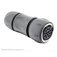 Eaton Souriau-Sunbank UTGX6JC1492SW ປລັກສ໌ Plug, ມີກະແຈບເຄື່ອງປົກກັນສາຍສັນຍານ, ສໍາລັບ 12 ຂໍ້ຕິດຕໍ່ຍິງ, IP68/69K, ການກຳນົດກະແຈບ W