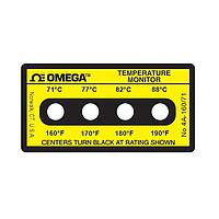 OMEGA 4A-A-160 Non-Reversible, Four point Horizontal Temperature Label (190 °F)