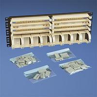 Panduit P110B1004R4WJY ຊຸດຕັ້ງຕຽງແລະຕູ້ຕັ້ງຕຽງ 110 Punchdown Kit ມີຖານ, 4 ຄູ່ Con