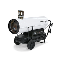 Trotec IDE 50 ພັດລົມເຄື່ອງເຮັດຄວາມຮ້ອນນໍ້າມັນ (2,000 m³/h; 50 (44,100) kW)