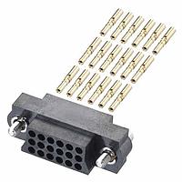 Harwin M83-LFC1F2N18-0000-000 ຮາກຮອງ Receptacle 3R 18P F S/BORE CRIMP 24-28AWG W/JS