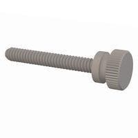 Essentra Components 090632100TB ກຸມນິ້ວມີລັກສະນະລະບຽບ Knurled Thumb Screw, #6-32 Thread, 1 Lg