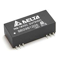 Delta Electronics, Inc. SE03D2412A ຕົວແປປຽນ DC/DC ທີ່ຖືກແຍກອອກ, +/-12Vout, 3W