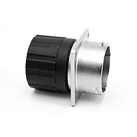 Amphenol SINE Systems RT001619SNHECR ຕູ້ຕໍ່ຕ່າງ Receptacle, ຂອງກະແຈສີ່ແຂນ, 19 ຕຳແໜ່ງ, ຍິງ, ຂະໜາດ Shell 16, ແລະ ຝາປິດທ້າຍມີການປິດສາຍສະເລີຍລະອຽດ, ຂະໜາດ 14-24 AWG