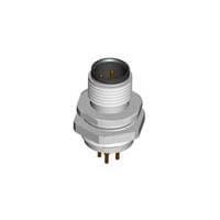 AMP Connectors - TE Connectivity 4-2271141-2 ຕົວຊ່ອງຕົວຜູ້ຊາຍ M12 ຕົວປ້ອງ PNL B CODE 5P ປະເພດ PCB (AU)