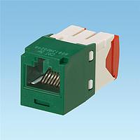 Panduit CJ5E88TGGR-C ໂມດູນ UTP Mini-Com, Cat 5e, UTP, 8 ຕຳແໜ່ງ 8 ສາຍ