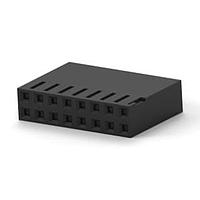 AMP Connectors - TE Connectivity 3-530902-0 ຮູງຮັບ Receptacle 16 T/SPRING HSG DR .100CL
