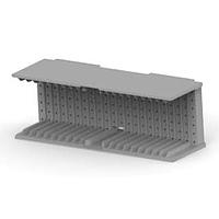 AMP Connectors - TE Connectivity 646484-5 ປົກຄຸມ SHROUD TYPE AB 22 COLUMN