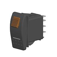 Carling Technologies V4D2HWHB-A8E00-0 ສະຫນອງສະຫນອງ Rocker V4D2HWHB-A8E00-0