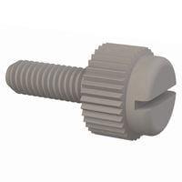 Essentra Components 50M035060T010 ສະກຣູດຫົວຫມື Slotted Thumb Screw, M3.5 X .6 Thread, 10mm Lg