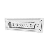 NorComp CDFR3W3113L412 Mixed Contact D-Sub Connectors 3W3 R/A solder M 30u 4-40 int thrd 40 Amp