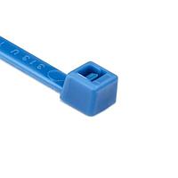 HellermannTyton T50L6M4 ສາຍຜັນສາຍສະມາດ MilSpec Cable Tie, 15" ຍາວ, MS3367, UL Rated, 50lb Tensile Strength, PA66, ສີຟ້າ, 1000/ຊຸດ