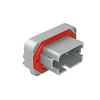 Amphenol SINE Systems AT13-12PA-BM16 ຕົວເຊື່ອມ RA Flng Mnt PCB Rcpt 12POS Gry Tin Cont A
