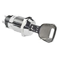 NKK Switches CKL12BFW01-024 ສະຫນັບສະຫນູນ Keylock 19MM ON-ON RMVE 1POS FLAT KEY#024 3A LUG
