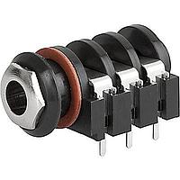 Schurter 4833.2320 ປະຕູໂທລະສັບ AUDIO SOCKET 6.3MM 3P PCB
