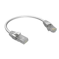 Amphenol Commercial Products RJE1Y33915C42401 ການປະກອບສາຍເຄັບ RJ-RJ Ethernet, CAT6A, ຮູບກົງ ບາງສຸດ 28AWG, ສີເທົາ, ປົກຄຸມດ້ວຍວັດຖຸທີ່ຫຼາຍ, ບໍ່ມີການປ້ອງກັນ, ຄວາມຍາວ = 3 ຟຸດ