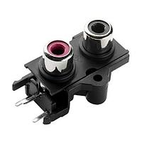 Same Sky (formerly CUI Devices) RCJ-2244 ປີຊີບີ Mount Jack RCA jack, 2P, 1 x 2, ຢູ່ພາຍໃນ, ຜ່ານຮູ, YL/YL