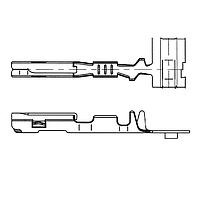 Yazaki 7116472102 ຂໍ້ຕໍ່ TERM YESC FEM 0.64MM SLD/UNSEA