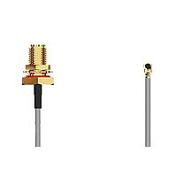 GCT (Global Connector Technology) CABLE 379 RF-050-A-1 ການປະກອບສາຍ RF I-Pex MHF2RPSMA STRJck R Mt 6 GHz,50mm, 1.13mm ສີເຫຼືອງ