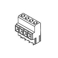 Amphenol PCD Shenzhen ELMP04041S1 ບລັອກຂໍ້ຕໍ່ຄົງທີ່ ELMP HOR PCB MOUNT 0.400CL 4P BLK TIN