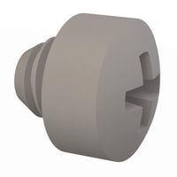 Essentra Components 011024WF012 Phillips Fillister Phillips ນຸ້ມສະກຣູ, #10-24 ການດັບກະດູກ, 1/8 ຍາວ