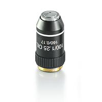 KERN OBB-A1480 ເລນສ່ວນປະສົມອາກຣົມາຕິກ, 100 x /1,25 (ນ້ຳມັນ) (ມີສະຫນັກກັບ) W.D. (0,07 mm)