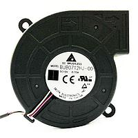Delta Electronics, Inc. BUB0712HJ-00 ພັກລອງອາກາດ Tubeaxial DC, 70x70x25mm, 12VDC, 11.38CFM, 5.28W, 43dBA, 6000RPM, Sleeve, Tach