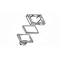 Alcoswitch - TE Connectivity 64T9 ເລນສ໌ 16MM RECT LNS SET ຝາຂາວ