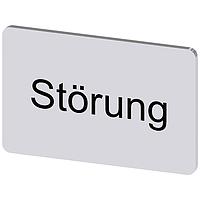 SIEMENS 3SU19000AD810AQ0 ປ້າຍປ້າຍປະກັບ, Stoerung INSCR. LABEL,SILV 17.5 X 27MM, STOERUNG