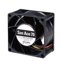 Sanyo Denki 9GA0712P1H001 ພັງລົມ DC Axial, 70x70x38mm, 12VDC, ປະສິດຕິພາບສູງ, ພະລັງງານຕ່ຳ, ຕາມລະດັບຄວາມໄວ, PWM