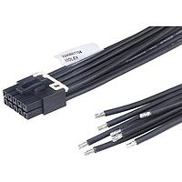 Molex 224086-1104 OTS ການປະກອບສາຍສັ້ນ Mini-Fit Max ຜູ້ຍິງ-ສາຍພັດ Pigtail ASSY ການປະກອບສາຍດ້ວຍການຄຸມກັນດ້ວຍການປົດປ່ອຍດ້ວຍບ້ານດິນ 10 ວົງຈອນ 600mm ຄວາມຍາວ 2.5mm ສີດຳ