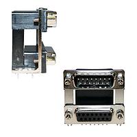 NorComp 179-025-613R571 ຕູ່ມືສອງພອດ D-Sub 25P ຜູ້ຊາຍ/ຜູ້ຊາຍ ຊ່ອງຫວ່າງ .900"